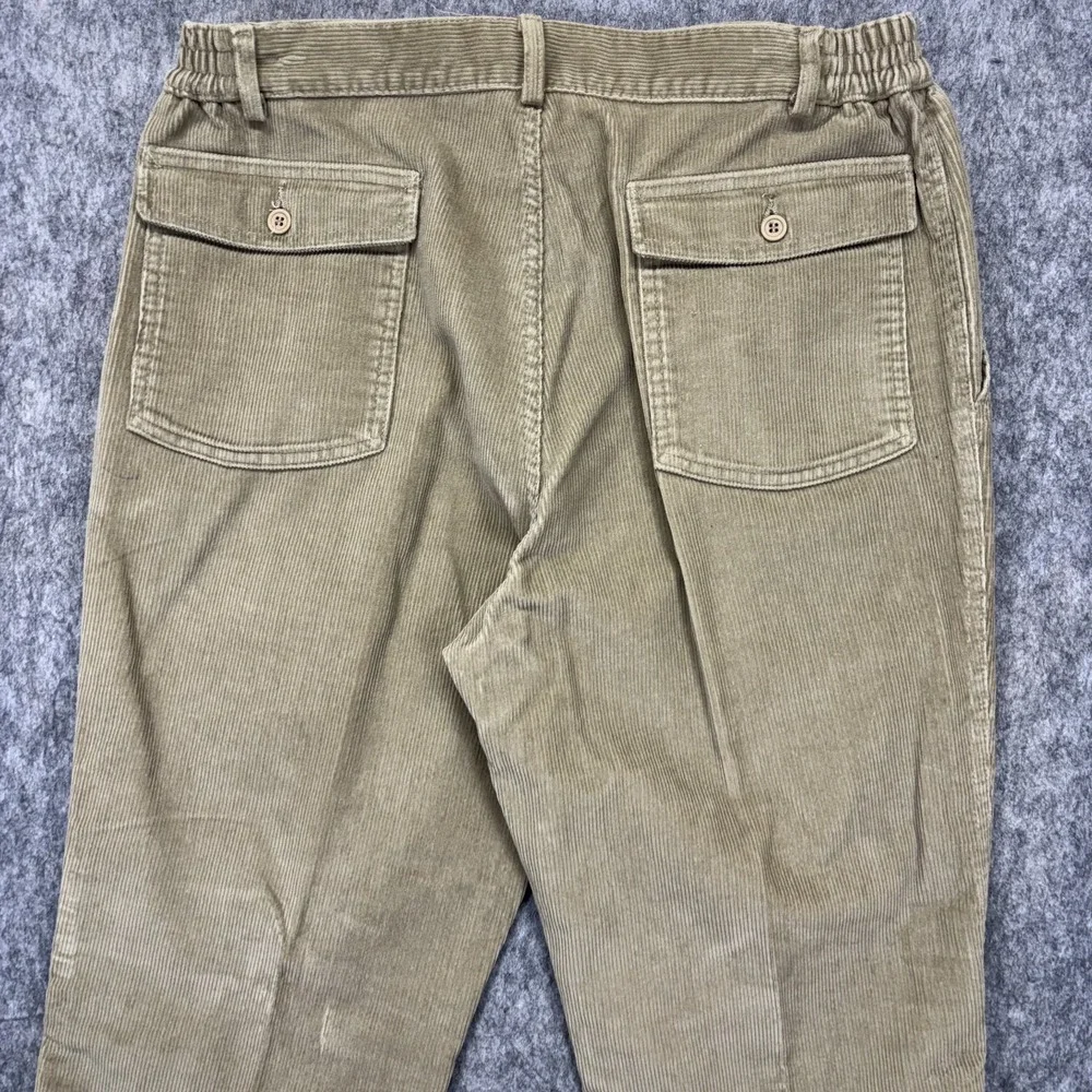Vintage LL Bean Pathfinder‎ Corduroy Pants Men's 34 x 29 Tan Preppy Academia